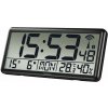 HAMA nástěnné hodiny Jumbo/ digitální/ řízené rádiovým signálem DCF/ 4x AA baterie/ černé 186352 HAMA nástěnné hodiny Jumbo/ digitální/ řízené rádiovým signálem DCF/ 4x AA baterie/ černé 186352