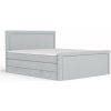 Svetlosivá boxspring posteľ s úložným priestorom 180x200 cm Lavenda – Maison de Rêve Svetlosivá boxspring posteľ s úložným priestorom 180x200 cm Lavenda – Maison de Rêve