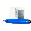 Odstraňovač otrepov s vymeniteľnými čepeľami KD10043 modrá Odstraňovač otrepov s vymeniteľnými čepeľami KD10043 modrá