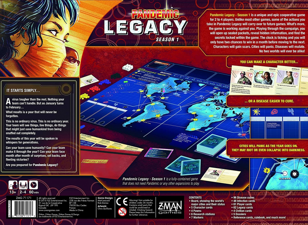 Z-Man Games Pandemic Legacy: Season 1 Red