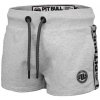 PitBull West Coast - dámské šortky French Terry SMALL LOGO šedý melír L PitBull West Coast - dámské šortky French Terry SMALL LOGO šedý melír L