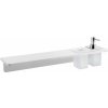 SAPHO ABELINE polica rockstone 600x12x100mm, biela mat, pohár + dávkovač, chróm AE602-0101-02 SAPHO ABELINE polica rockstone 600x12x100mm, biela mat, pohár + dávkovač, chróm AE602-0101-02
