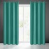 Prehozynapostel Tyrkysovo zelené jednofarebné závesy na kruhy 140 x 250 cm Prehozynapostel Tyrkysovo zelené jednofarebné závesy na kruhy 140 x 250 cm