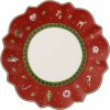 Villeroy & Boch Červený tanier na chlieb/maslo 17 cm Toy's Delight