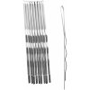 Duko Vlasové spony strieborné 7 cm 10 kusov 527N Duko Vlasové spony strieborné 7 cm 10 kusov 527N