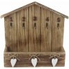 Schránka na kľúče, 31,5 × 9,5 × 28,3 cm, kapacita: 5 ks, D7348 Schránka na kľúče, 31,5 × 9,5 × 28,3 cm, kapacita: 5 ks, D7348