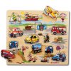 Drevené puzzle Pin Puzzle Eichhorn 21 vkladacích tvarov s obrázkami safari farma dopravné prostriedky od 24 mes Drevené puzzle Pin Puzzle Eichhorn 21 vkladacích tvarov s obrázkami safari farma dopravné prostriedky od 24 mes