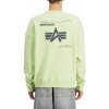 Alpha Industries mikina pánska LOGO BP Sweater arctic lime Veľkosť: XL, Farba: žltá Alpha Industries mikina pánska LOGO BP Sweater arctic lime Veľkosť: XL, Farba: žltá