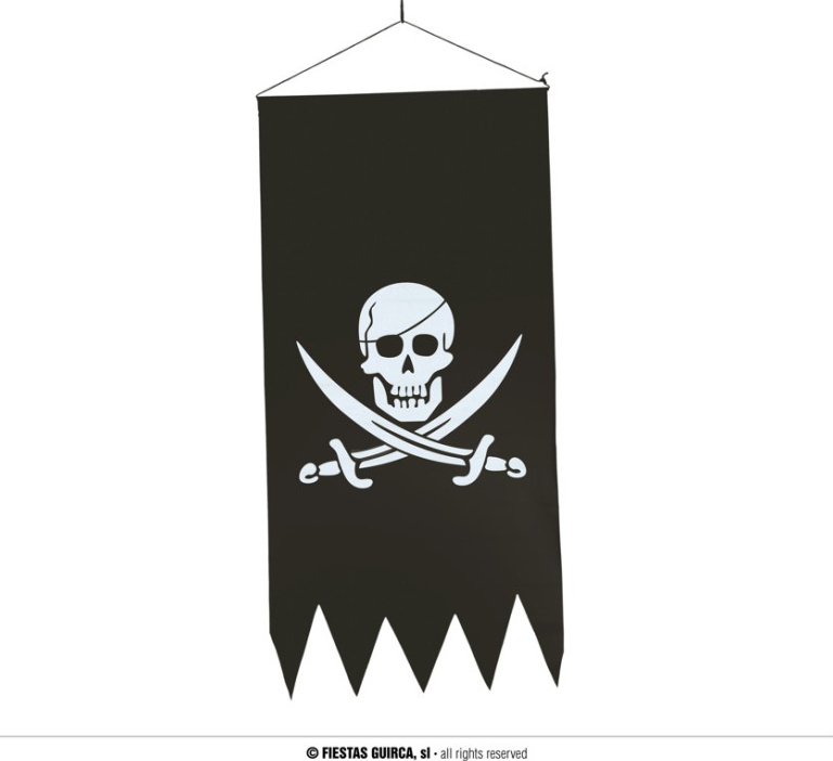 Pirátska vlajka 43 x 86 cm