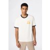 Champion Ringer T-Shirt with Graphic Cream 222054 YS160 smotanové