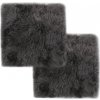 vidaXL Podsedáky na stoličky 2 ks svetlosivé 40 x 40 cm pravá ovčia kožušina vidaXL Podsedáky na stoličky 2 ks svetlosivé 40 x 40 cm pravá ovčia kožušina
