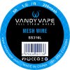 Vandy Vape Mesh Wire pletivo pre clearomizéry materiál pletiva: SS316L, rozmer/dĺžka pletiva: 1,5m, mesh: 200 Vandy Vape Mesh Wire pletivo pre clearomizéry materiál pletiva: SS316L, rozmer/dĺžka pletiva: 1,5m, mesh: 200