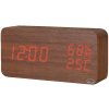 BUDÍK Elektronický LED Drevený Stojaci – DÁTUM TEPLOMER VLHKOMER BUDÍK Elektronický LED Drevený Stojaci – DÁTUM TEPLOMER VLHKOMER