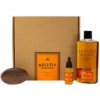 Pán Drwal Bulleit Bourbon Grooming olej na fúzy 30 ml + sprchový gél 400 ml + kefa na fúzy darčeková sada