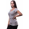 Jožánek tričko na dojčenie krátky rukáv Klaudia Šedý melír