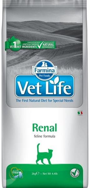 Vet Life Natural Feline Dry Renal 2 kg