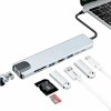 USB-C Hub 8v1 (Multifunkčný adaptér s HDMI 4K, USB 3.0, Ethernetom a čítačkou pamäťových kariet) USB-C Hub 8v1 (Multifunkčný adaptér s HDMI 4K, USB 3.0, Ethernetom a čítačkou pamäťových kariet)