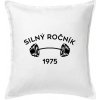 Silný ročník - Letopočet 1975 - Vankúš 50x50 - 50x50 - Iba poťah ( Biela ) Silný ročník - Letopočet 1975 - Vankúš 50x50 - 50x50 - Iba poťah ( Biela )