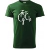 Cycle bicykel - Klasické pánske tričko vyššej gramáže - L ( Fľaškovozelená ) Cycle bicykel - Klasické pánske tričko vyššej gramáže - L ( Fľaškovozelená )