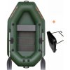 Čln Kolibri K-220T zelený lamelová podlaha + držiak motora Čln Kolibri K-220T zelený lamelová podlaha + držiak motora
