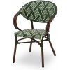 MXR ratanová stolička Kamil zeleno-biela