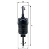 MANN-FILTER Palivový filter WK511/2 MANN-FILTER Palivový filter WK511/2