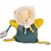 Plyšový lev na bábkové divadlo Puppet Lion Boh'aime Doudou et Compagnie zelený 25 cm od 0 mes Plyšový lev na bábkové divadlo Puppet Lion Boh'aime Doudou et Compagnie zelený 25 cm od 0 mes
