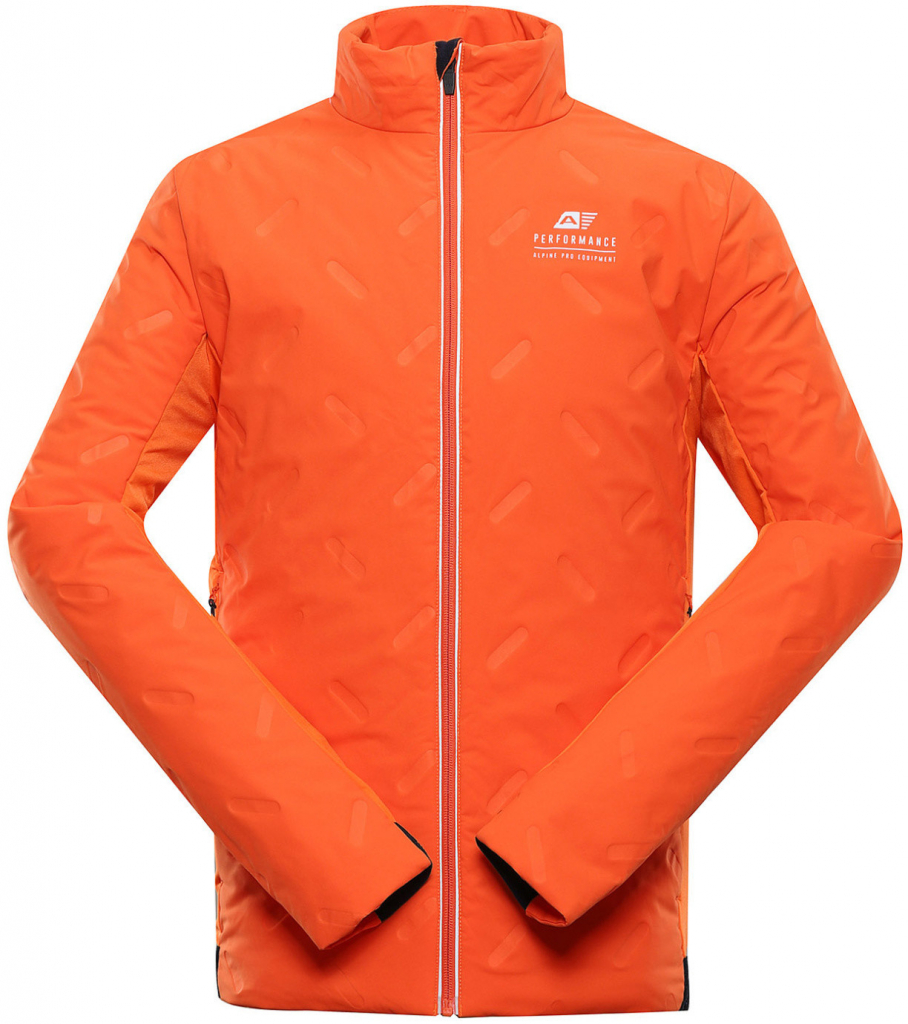 Alpine Pro Barit pánska športová bunda MJCY555 tmavo oranžová