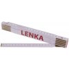 Levior Meter skladací 2m LENKA PROFI biely drevo