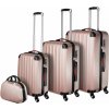 tectake 403409 cestovné kufre pucci - súprava 4 ks - ružová - zlatá tectake 403409 cestovné kufre pucci - súprava 4 ks - ružová - zlatá
