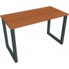 Hobis Pracovný stôl UNI O, 120x75,5x60 cm, čerešňa/čierna Hobis Pracovný stôl UNI O, 120x75,5x60 cm, čerešňa/čierna