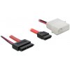 DeLock kábel SATA Slimline All-in-One 7+6pin samica 5V 84390