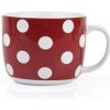 Banquet Hrnek keramický polévkový červený s puntíky 730 ml Banquet Hrnek keramický polévkový červený s puntíky 730 ml