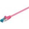 S/FTP (PiMF) Patchkábel LSOH 1m cat.6a, magenta, Cu S/FTP (PiMF) Patchkábel LSOH 1m cat.6a, magenta, Cu