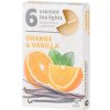 Admit Tea Lights Orange-Vanilla 6 ks Admit Tea Lights Orange-Vanilla 6 ks