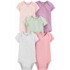 CARTER'S Body krátky rukáv Monochromatic dievča 5ks 24m CARTER'S Body krátky rukáv Monochromatic dievča 5ks 24m