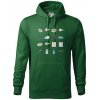Očný lekár ikony - Mikina pánska Cape s kapucňou - 2XL ( Fľaškovozelená ) Očný lekár ikony - Mikina pánska Cape s kapucňou - 2XL ( Fľaškovozelená )