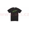 Tričko AGELESS krátky rukáv, ALPINESTARS (čierne/zelené) Tričko AGELESS krátky rukáv, ALPINESTARS (čierne/zelené)