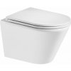 EBS Spin WC závesné 54 x 36,5 cm Vortex vrátane sedadla SoftClose, biela EBS Spin WC závesné 54 x 36,5 cm Vortex vrátane sedadla SoftClose, biela