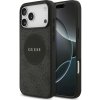 Guess – 4G Circle Classic Logo MagSafe puzdro na iPhone 17 Pro – čierne