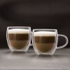 Dvojstenná, priehľadná sklenená cappucino šálka - 250 ml - 2ks / krabica Dvojstenná, priehľadná sklenená cappucino šálka - 250 ml - 2ks / krabica