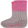 Little Angel Ponožky froté Outlast Tm. šedá/ružová