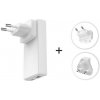 Adaptér Swissten World Travel Charger 65W GaN USB-C + USB-A Adaptér Swissten World Travel Charger 65W GaN USB-C + USB-A