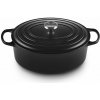 Le Creuset Kastról SIGNATURE 31 cm, 6,3 l, oválny, SATIN BLACK, liatina