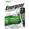 Vega Energizer Power Plus AAA 700mAh 1,2V 2ks nabíjateľné batérie E300626500 Vega Energizer Power Plus AAA 700mAh 1,2V 2ks nabíjateľné batérie E300626500