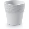 Prosperplast Kvetináč Furu biely, variant 12 cm Prosperplast Kvetináč Furu biely, variant 12 cm