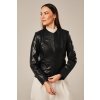 Dámska kožená bunda, čierna Dámska kožená bunda, čierna