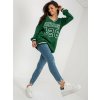 Sweatshirt-EM-BL-776.19-dark green zelená One size My Red Lips 2016103383375 Sweatshirt-EM-BL-776.19-dark green zelená One size My Red Lips 2016103383375