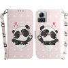 Peňaženkové 3D puzdro na Motorola Edge 30 Ultra - Heart Panda Peňaženkové 3D puzdro na Motorola Edge 30 Ultra - Heart Panda