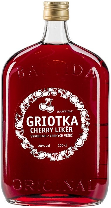 Bartida Griotka Cherry Likér 20% 1 l (čistá fľaša)